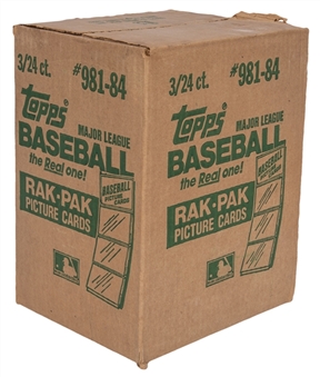 1984 Topps Baseball Unopened Rack-Pack Case (3 Boxes)
